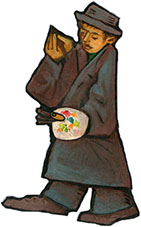 Mr Hulot en peintre.